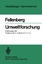 G Fellenberg: Umweltforschung / Einführu