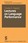 C. E. Osgood: Lectures on Language Perfo