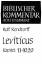 Werner H. Schmidt: Leviticus III 1 (1,1-