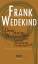 Frank Wedekind: Der Stein der Weisen ode