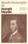 Metzger, H,K.: Joseph Haydn