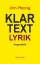 Jörn Pfennig: Klartext-Lyrik