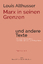 Louis Althusser: Marx in seinen Grenzen 