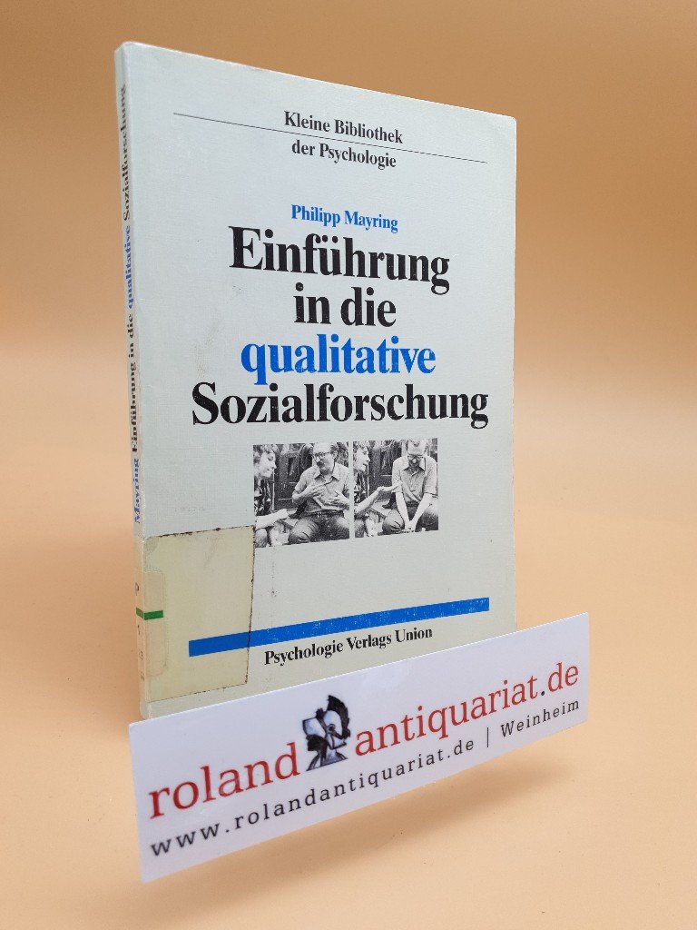 Einführung In Die Qualitative Sozialforschung ISBN 3621270957 "Einführung in die qualitative Sozialforschung