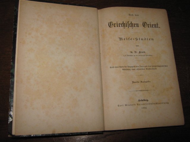 Nach Dem Griechischen Orient Stark K B Buch Antiquarisch Kaufen A029aoee01zzw