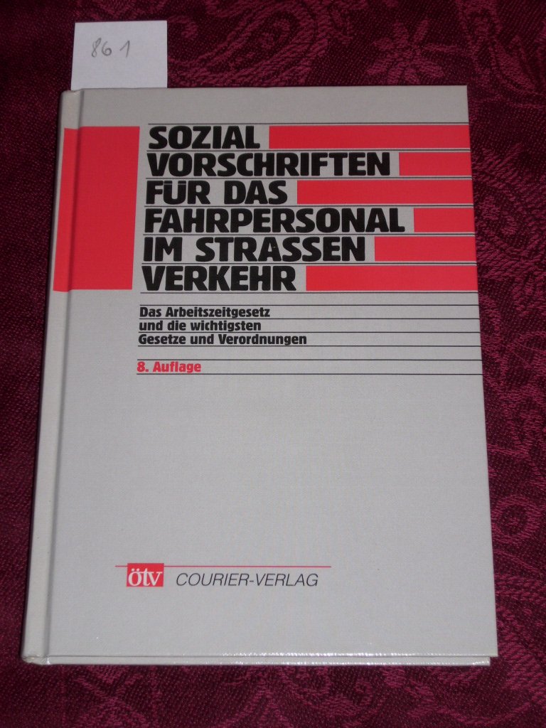 Isbn Sozialvorschriften Fur Das Fahrpersonal Im Strassenverkehr Neu Gebraucht Kaufen