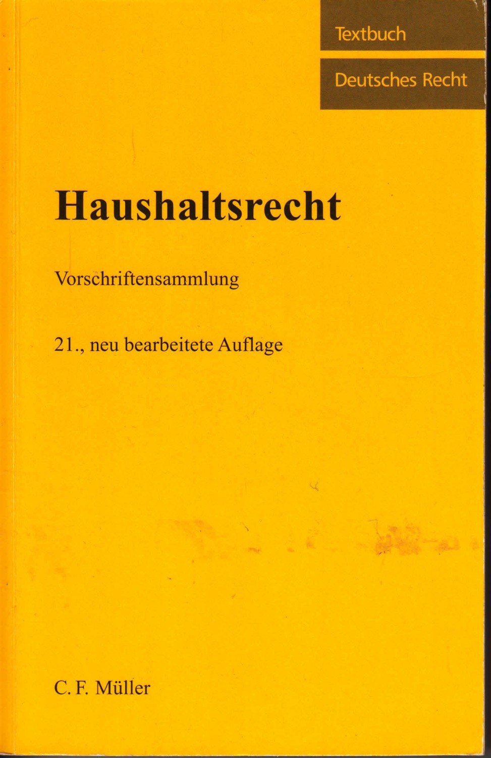 ISBN 3811431692 "Haushaltsrecht" – Neu & Gebraucht Kaufen