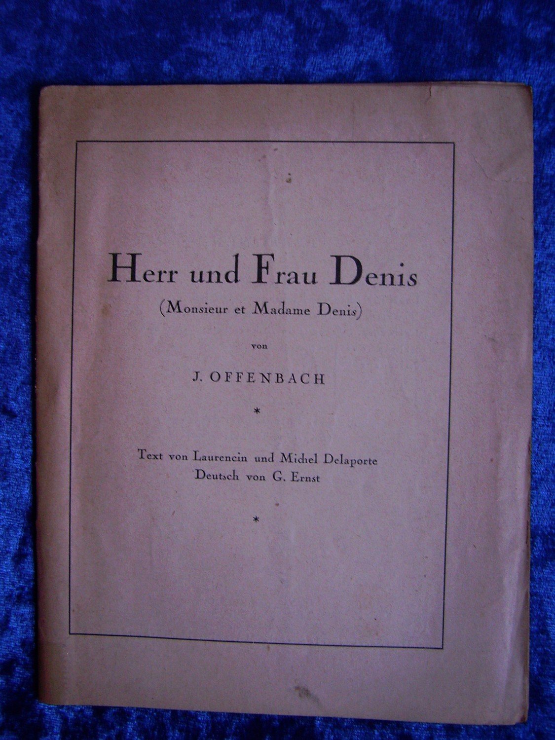 Herr Und Frau Denis Jacques Offenbach Buch Gebraucht Kaufen A02emgxc01zzm