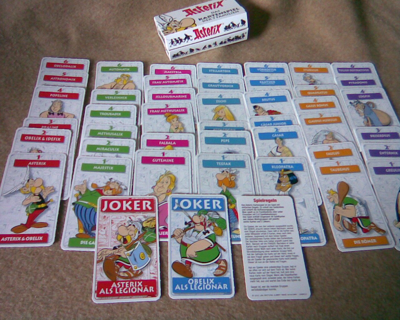 das Kartenspiel der 7 Familien   NEU Asterix 