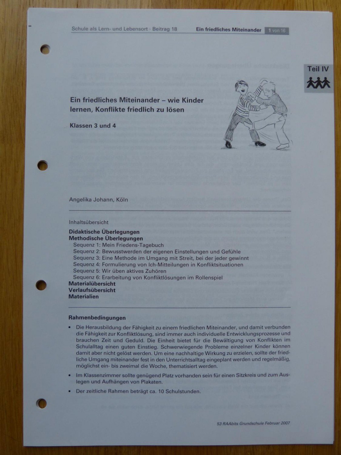 Raabits Grundschule Ein Friedliches Miteinander Wie Angelika Johann Buch Gebraucht Kaufen A01wktxt01zzz