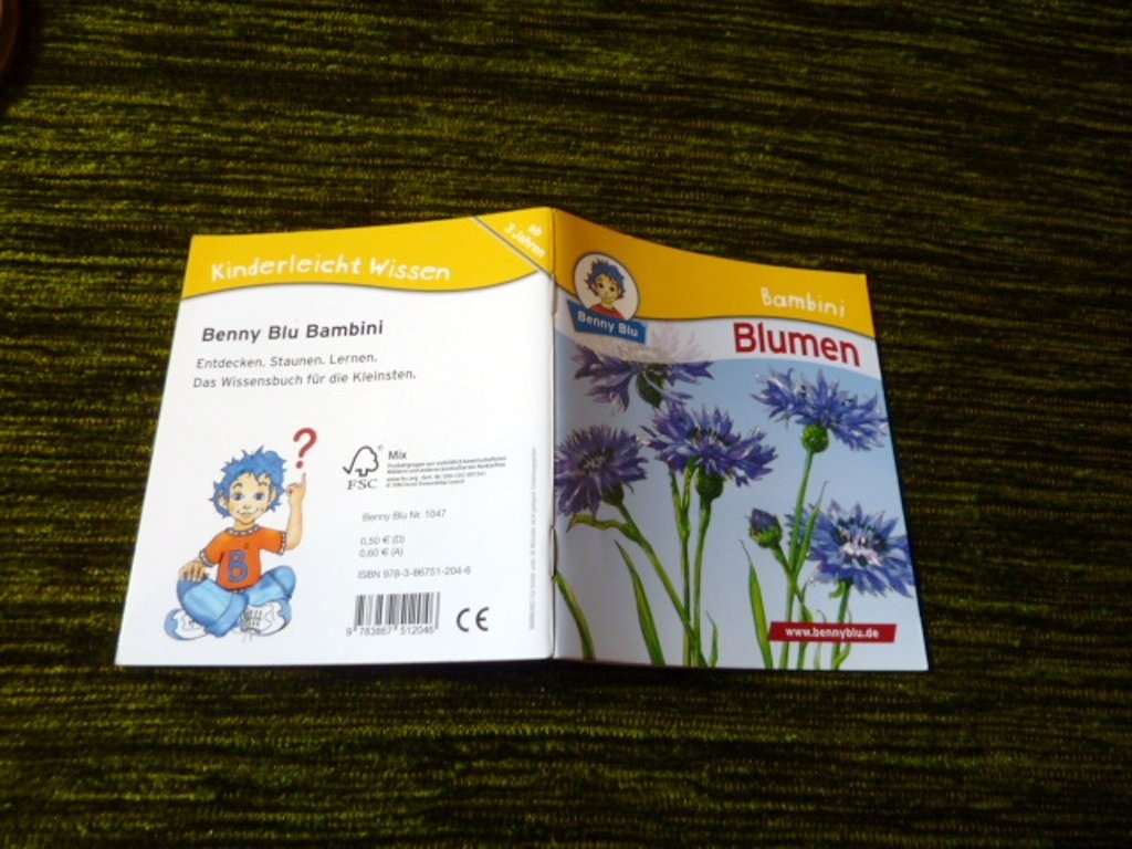 2 Bücher Kinder-Buch Minibücher Minis Lernen BENNY BLU BAMBINI  KINDERWISSEN 