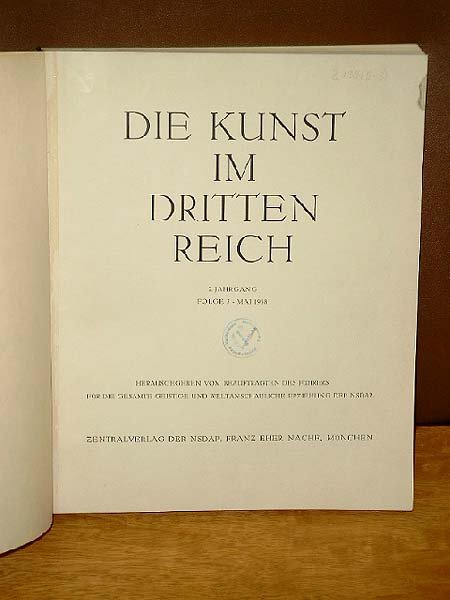 Die Kunst Im Dritten Reich Buch Antiquarisch Kaufen A022cdua01zzu