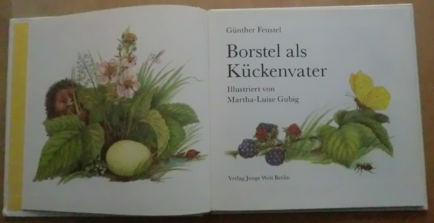 Borstel als Kückenvater-Günther Feustel-DDR Kinderbuch 1.Auflage 