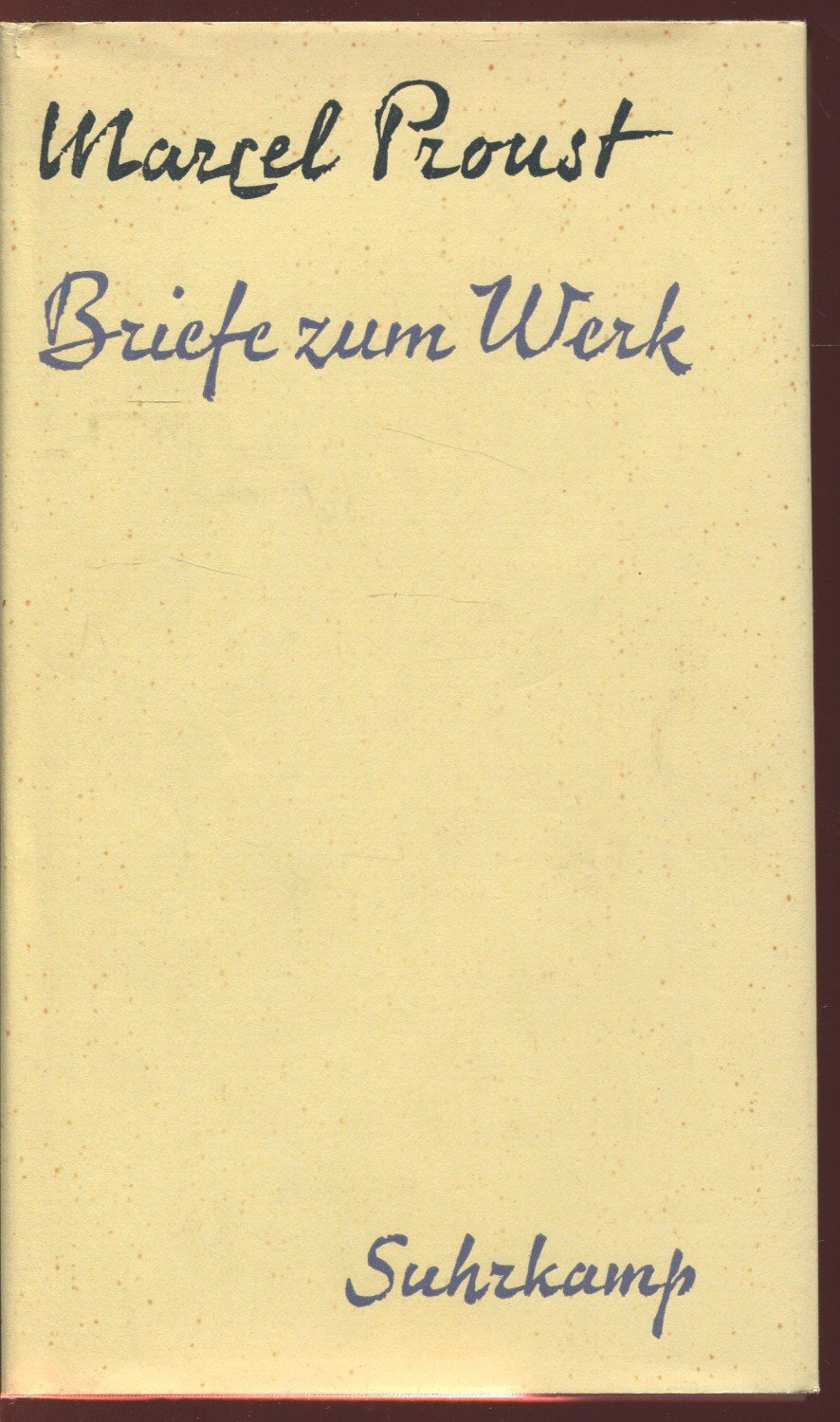 Briefe Zum Werk Marcel Proust Buch Antiquarisch Kaufen