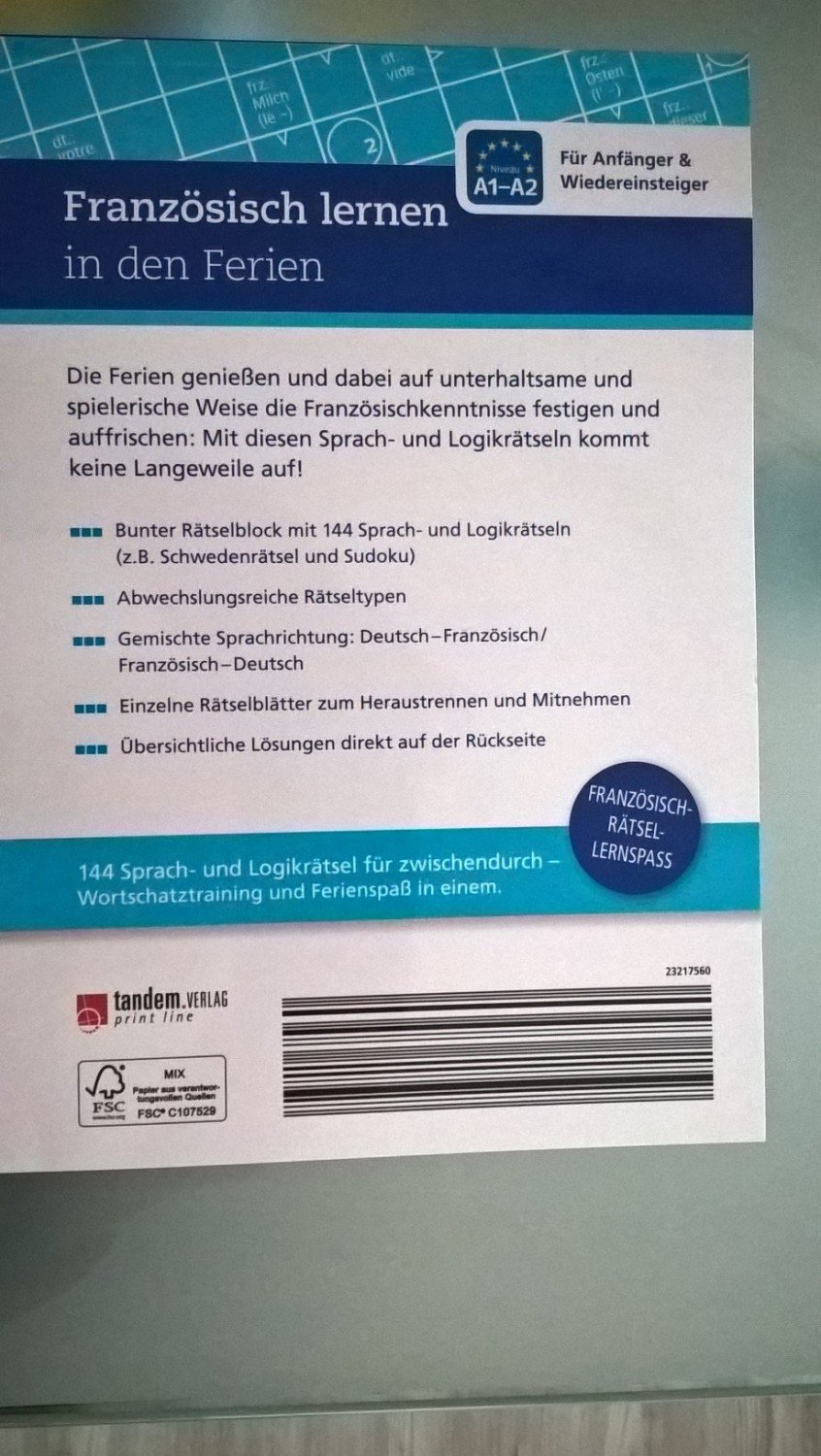 Franzosisch Lernen In Den Ferien Sprach Und Logikratsel Leicht Ratsel Reinhard Muller Walter Wenzel Zeichnungen Bettina Kumpe Buch Gebraucht Kaufen A026ijau01zzo