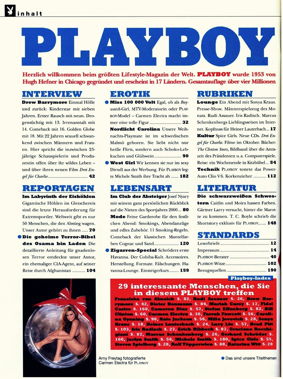 Zeitschrift Playboy D Vom Dezember 12 2000 West Girl Buch Gebraucht Kaufen A026rn8s01zzb