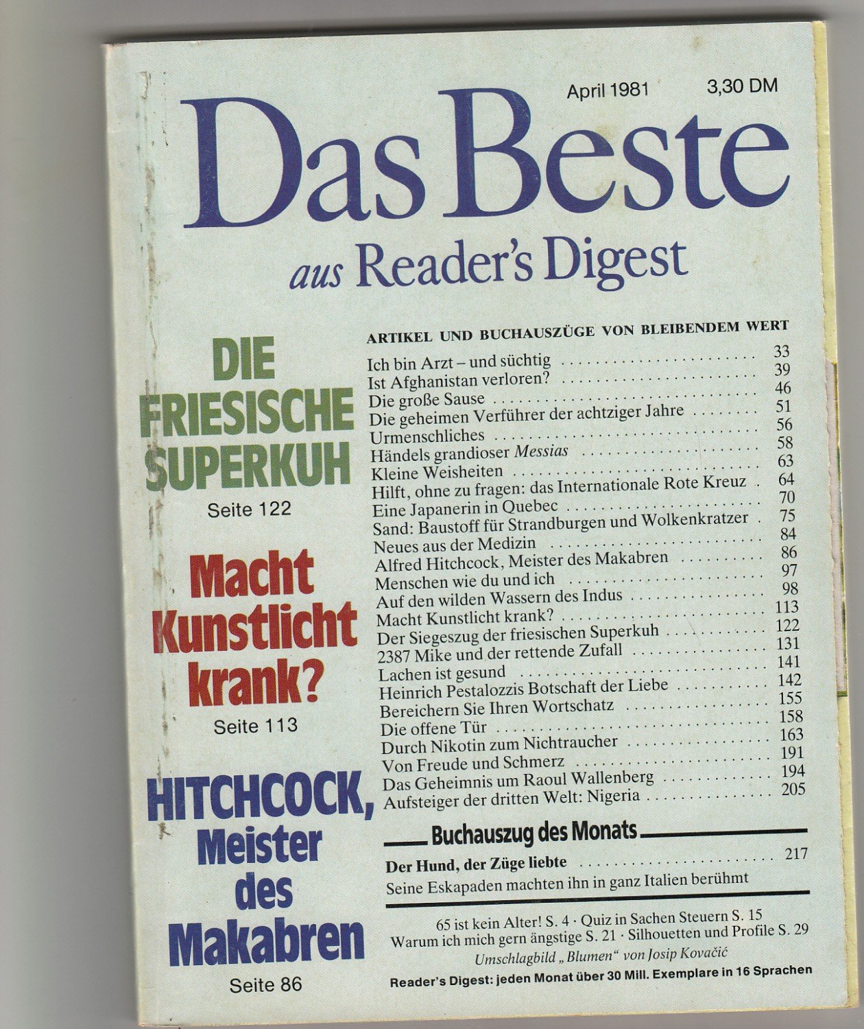 Das Beste Aus Reader S Digest April 1981 Nummer 392 Das Beste Gmbh Buch Gebraucht Kaufen A02a0uh601zz6