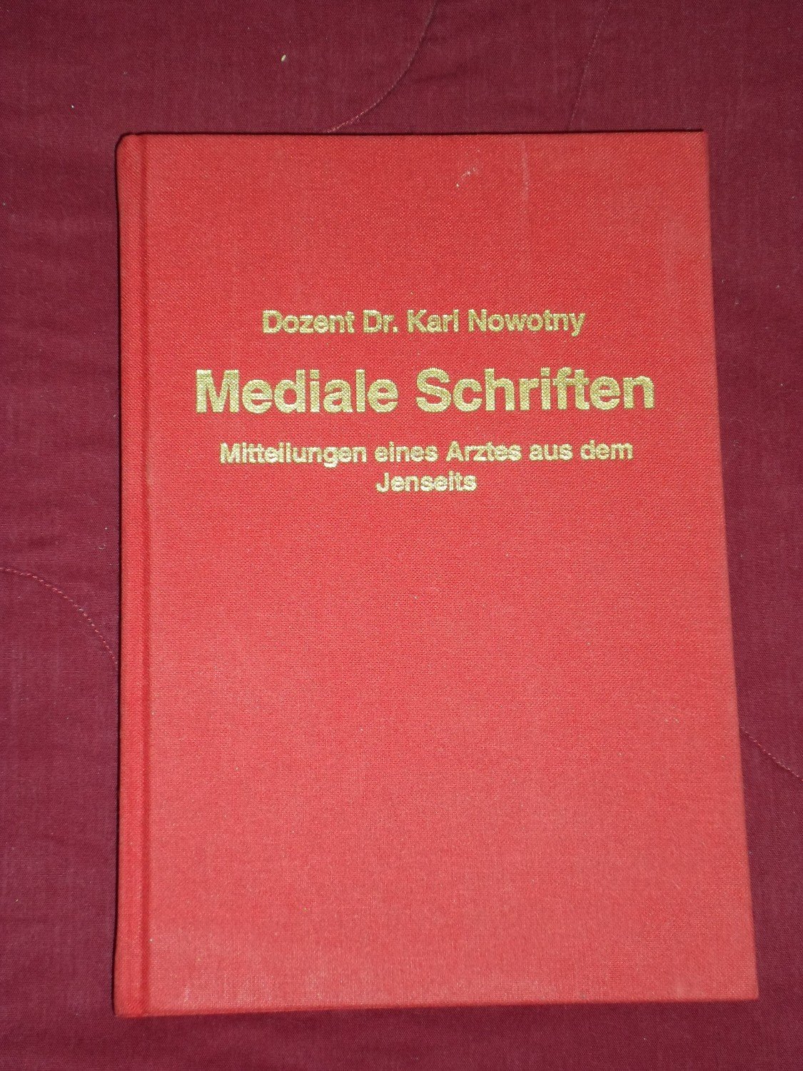 ISBN 3927518212 "Mediale Schriften. Mitteilungen eines ...