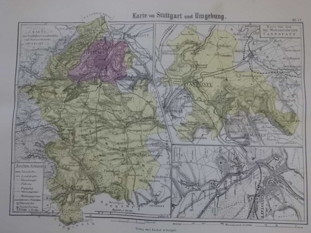 Karte Von Stuttgart Und Umgebung Buch Antiquarisch Kaufen A02dktrh01zzz