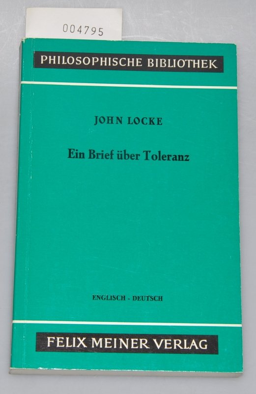Ein Brief über Toleranz Englisch Deutsch Bücher Gebraucht
