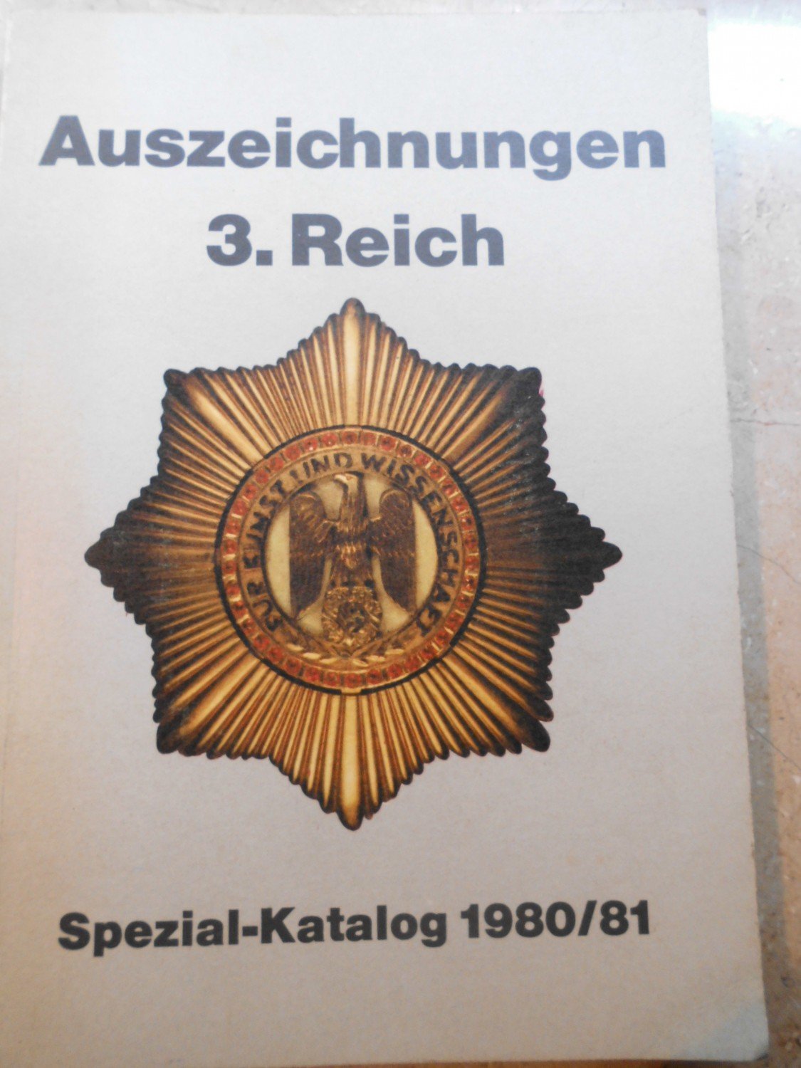 Katalog Verleihungsurkunden des 3 NEU Reiches 