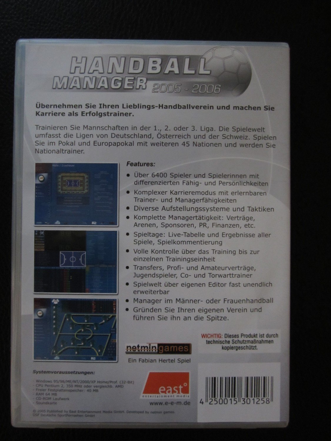 Handball Manager 2005-2006“ (Fabian Hertel) – Spiel gebraucht kaufen