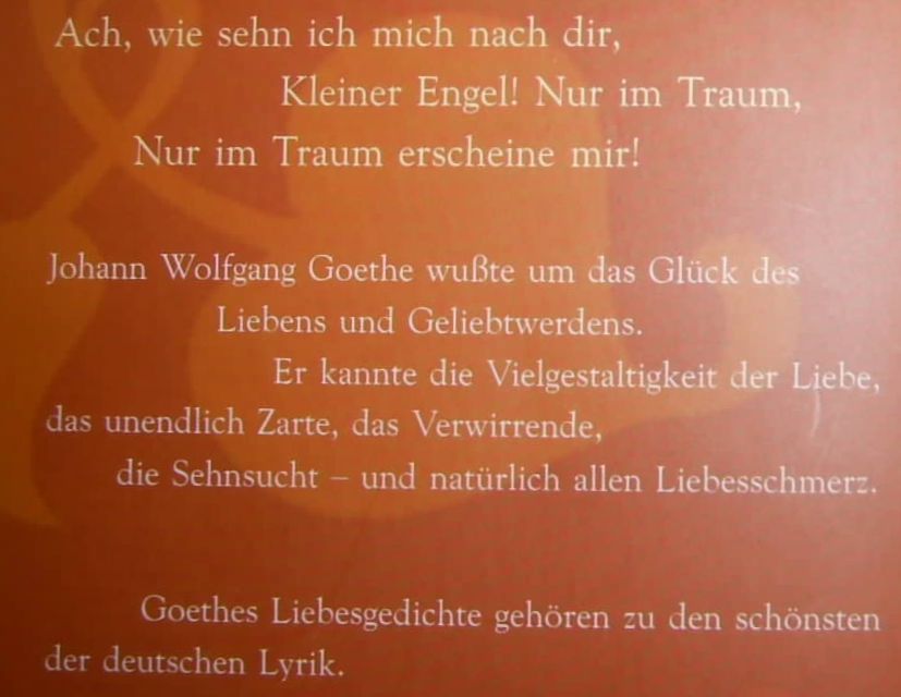 Ach Wie Sehn Ich Mich Nach Dir Die Schonsten Johann Wolfgang Goethe Buch Gebraucht Kaufen A02gmecj01zzs