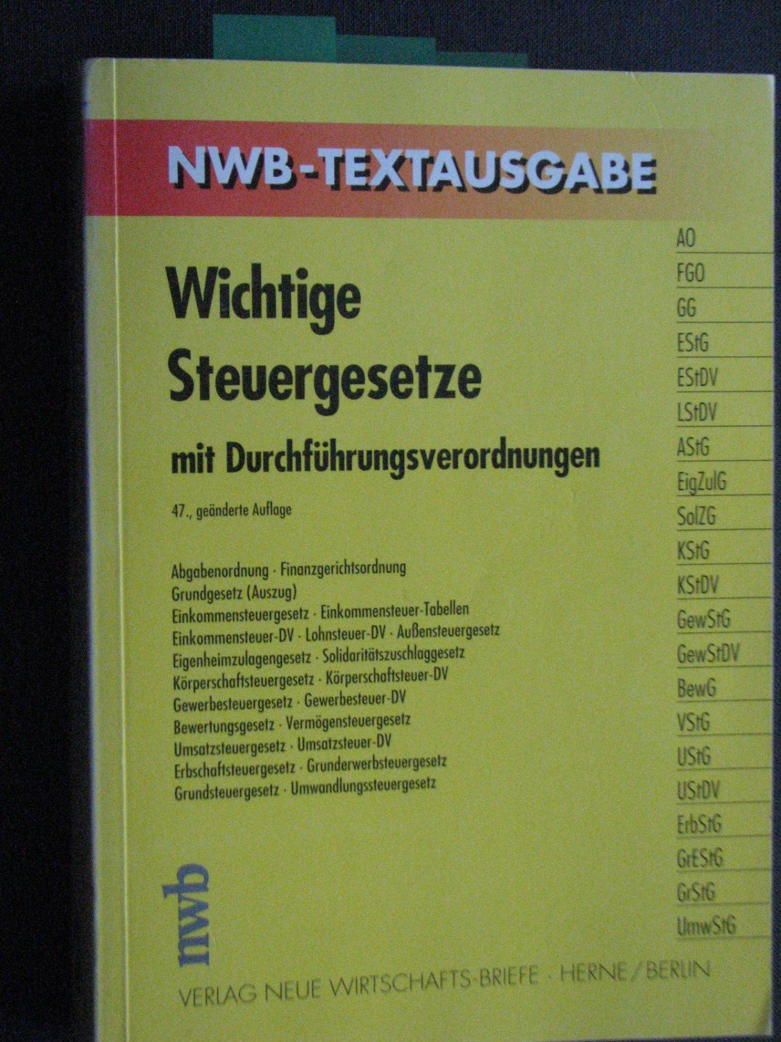 „Wichtige Steuergesetze“ Bücher gebraucht, antiquarisch & neu kaufen