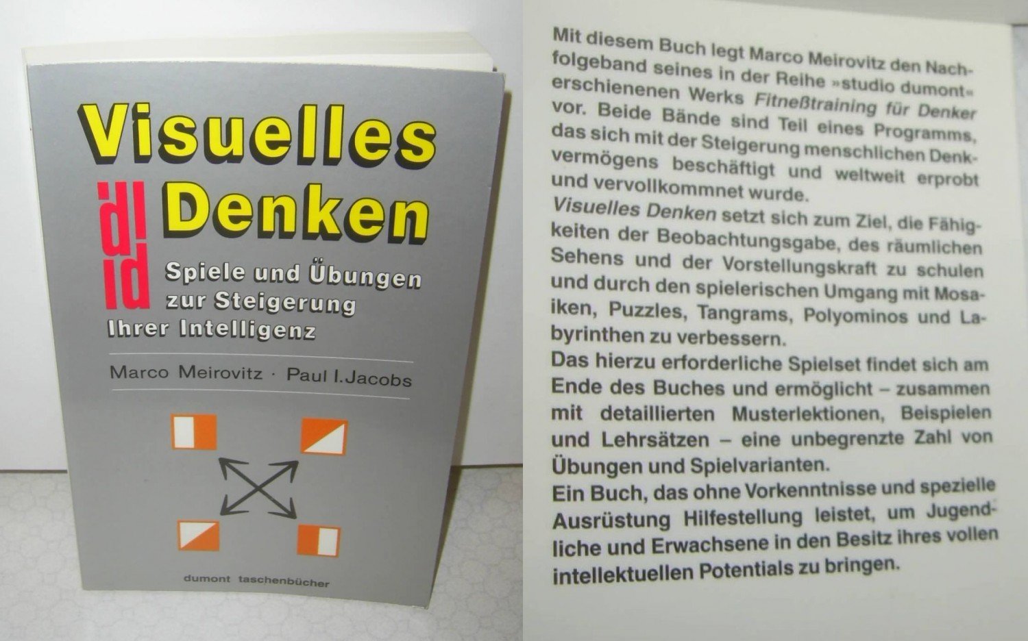 5 Bande Intelligenz Visuelles Denken Spiele Und Ubungen Zur Meirovitz Marco Jacobs Buch Gebraucht Kaufen A02hqzsx01zzg