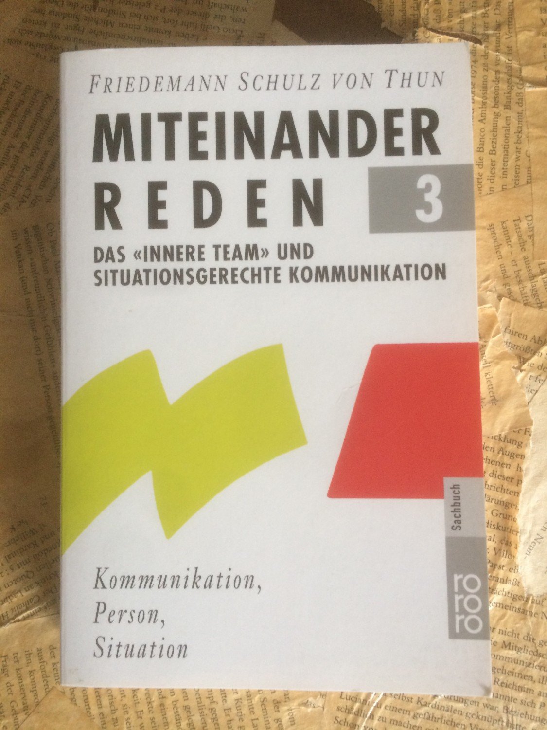 ISBN 9783499605451 "Miteinander reden 3 Das "Innere Team" und situationsgerechte Kommunikation