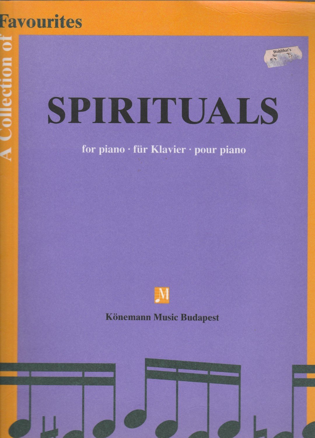 Spirituals Fur Klavier A Collection Of Favorites Konemann Music 166