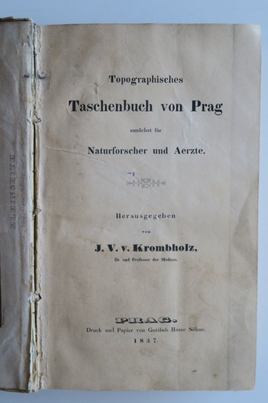 Topographisches Taschenbuch Von Prag Zunachst Fur Krombholz J V Buch Erstausgabe Kaufen A01ssryi01zzn