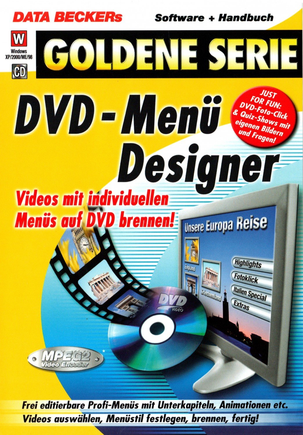 Dvd Menu Designer Data Beckers Goldene Serie 8136 Borger Timo Buch Gebraucht Kaufen A02jkoqz01zzn