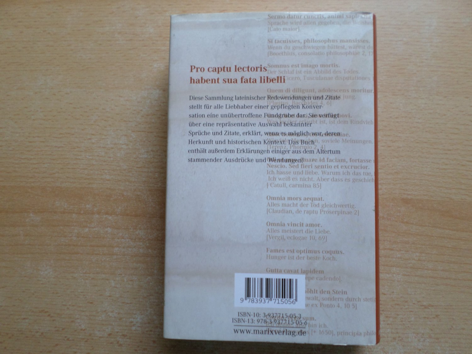 Die Perfekten Lateinischen Zitate Spruche Und Sprichworter Marc Mylius Buch Gebraucht Kaufen A02jy5jc01zzs