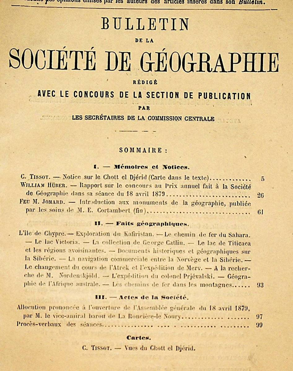 „Bulletin de la Société de Géographie rédigé avec le …“ Buch