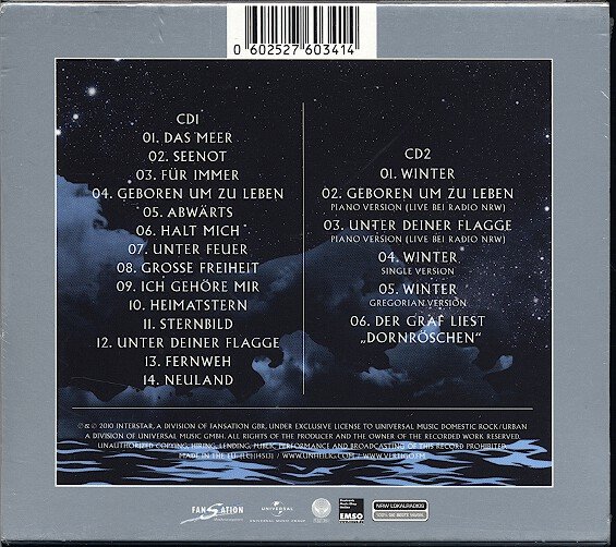 Grosse Freiheit Unheilig Tontrager Gebraucht Kaufen A02kbmnq21zz9 booklooker de