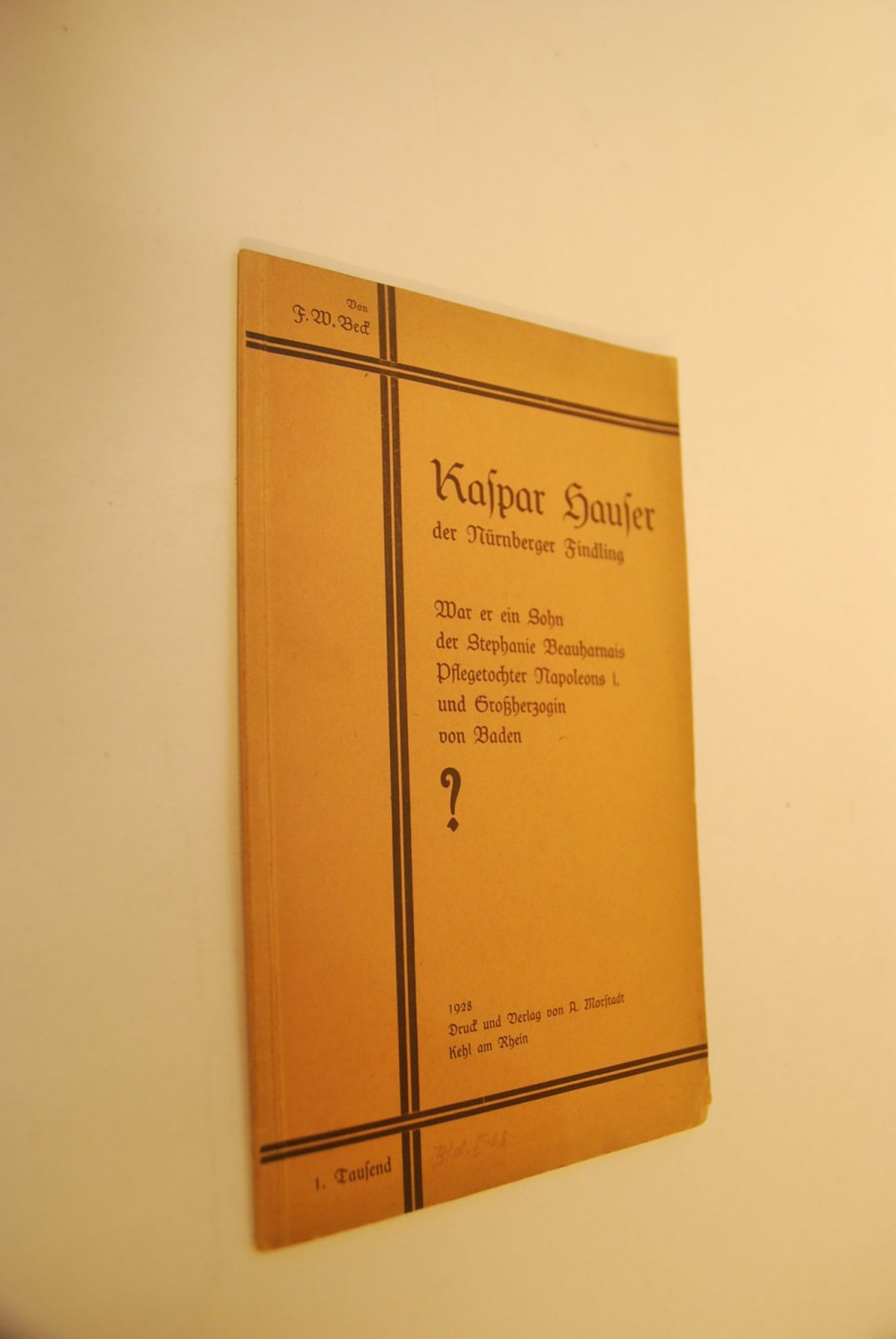 Kaspar Hauser Der Nurnberger Findling War Er Ein Sohn Der