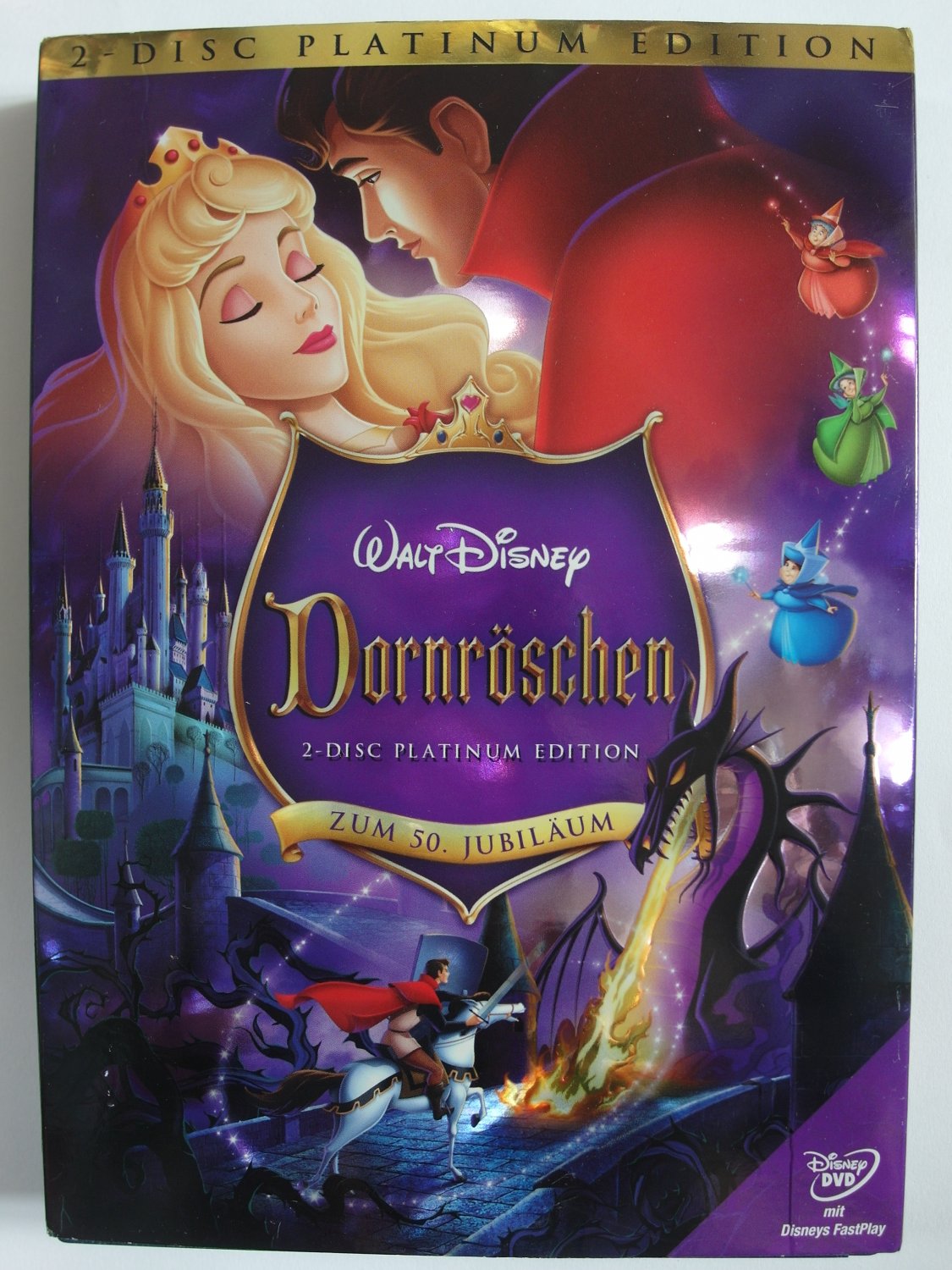 Walt Disney Perrault Grimm Glas Senf Dornröschen n°1 