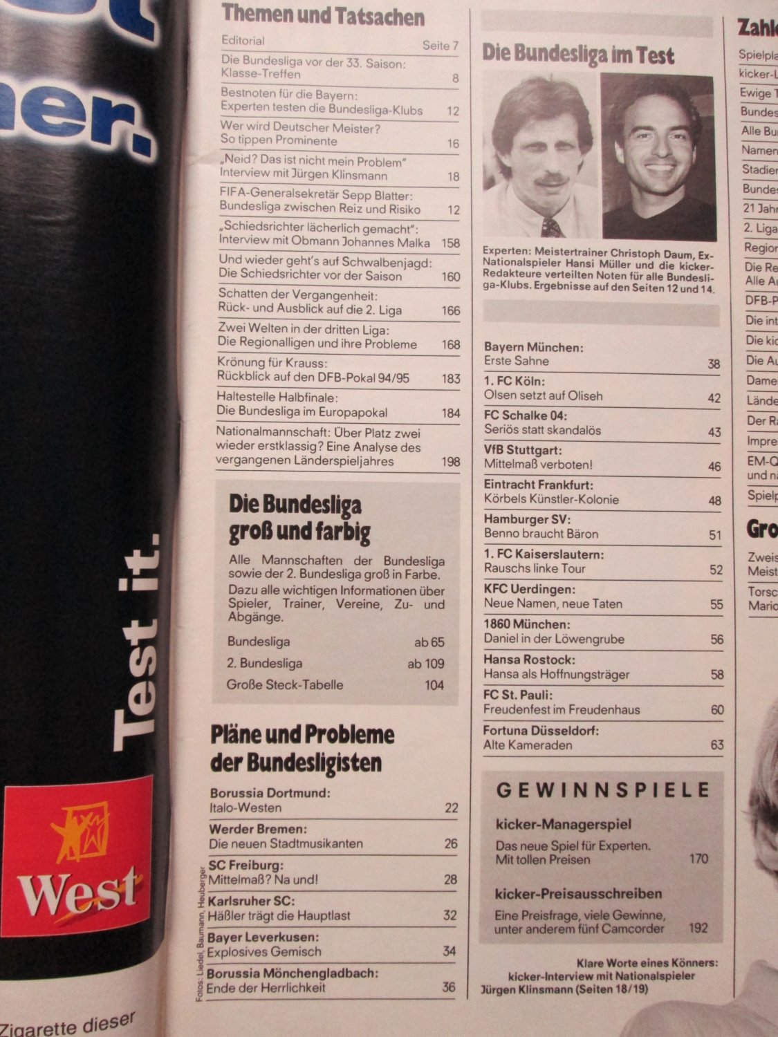 Kicker Sportmagazin Sonderheft Bundesliga 1995 96 Buch Antiquarisch Kaufen A01d1bnx01zz9