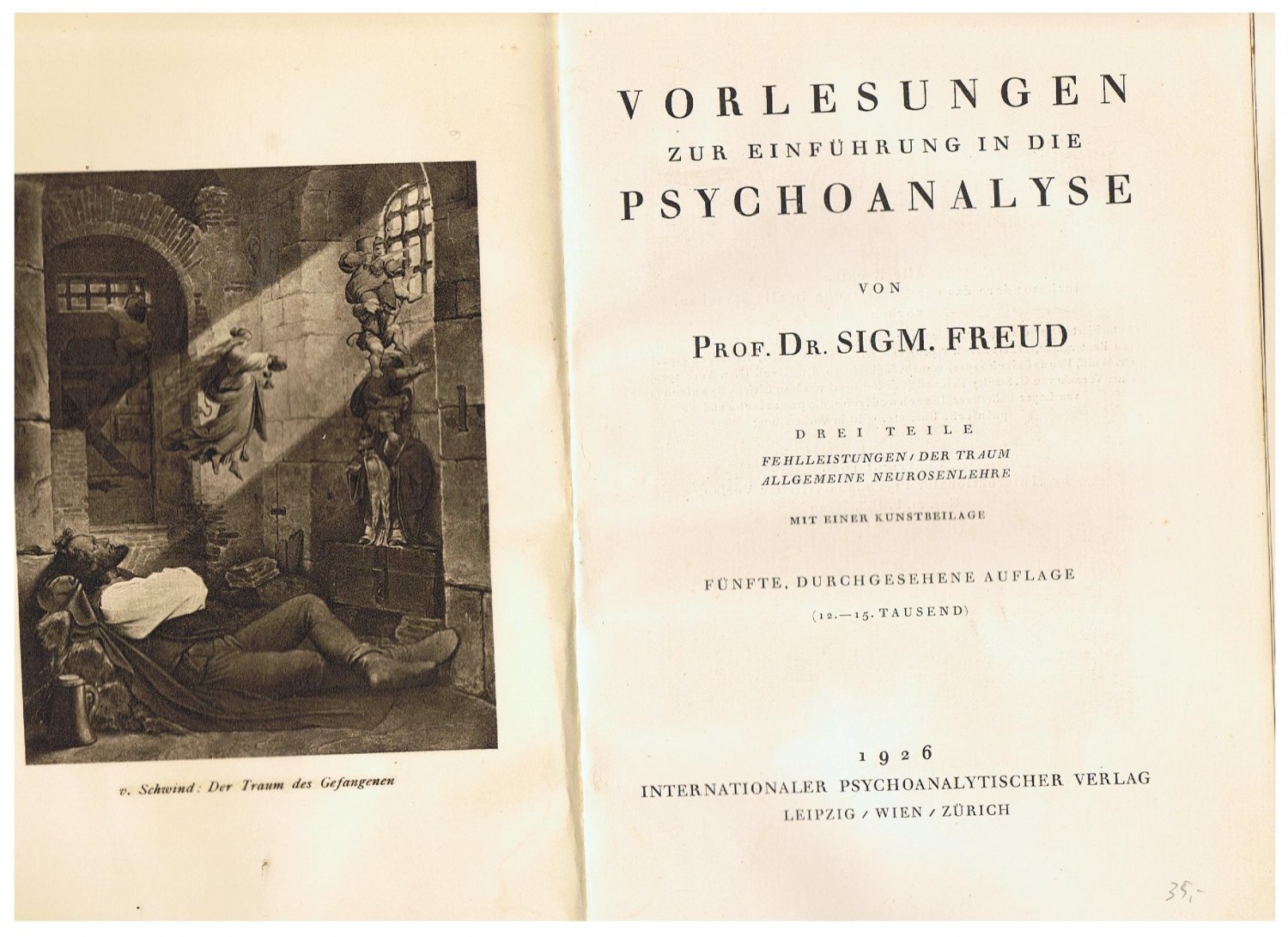 Vorlesungen Zur Einfuhrung In Die Psychoanalyse Sigmund Freud Buch Antiquarisch Kaufen A02kpjqb01zz6