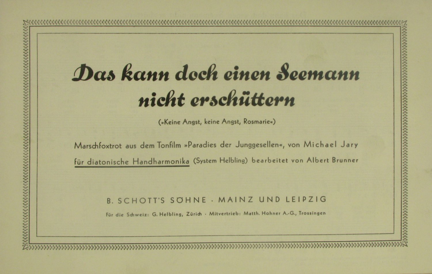 Das kann doch einen Seemann nicht erschüttern.“ – Bücher gebraucht,  antiquarisch & neu kaufen