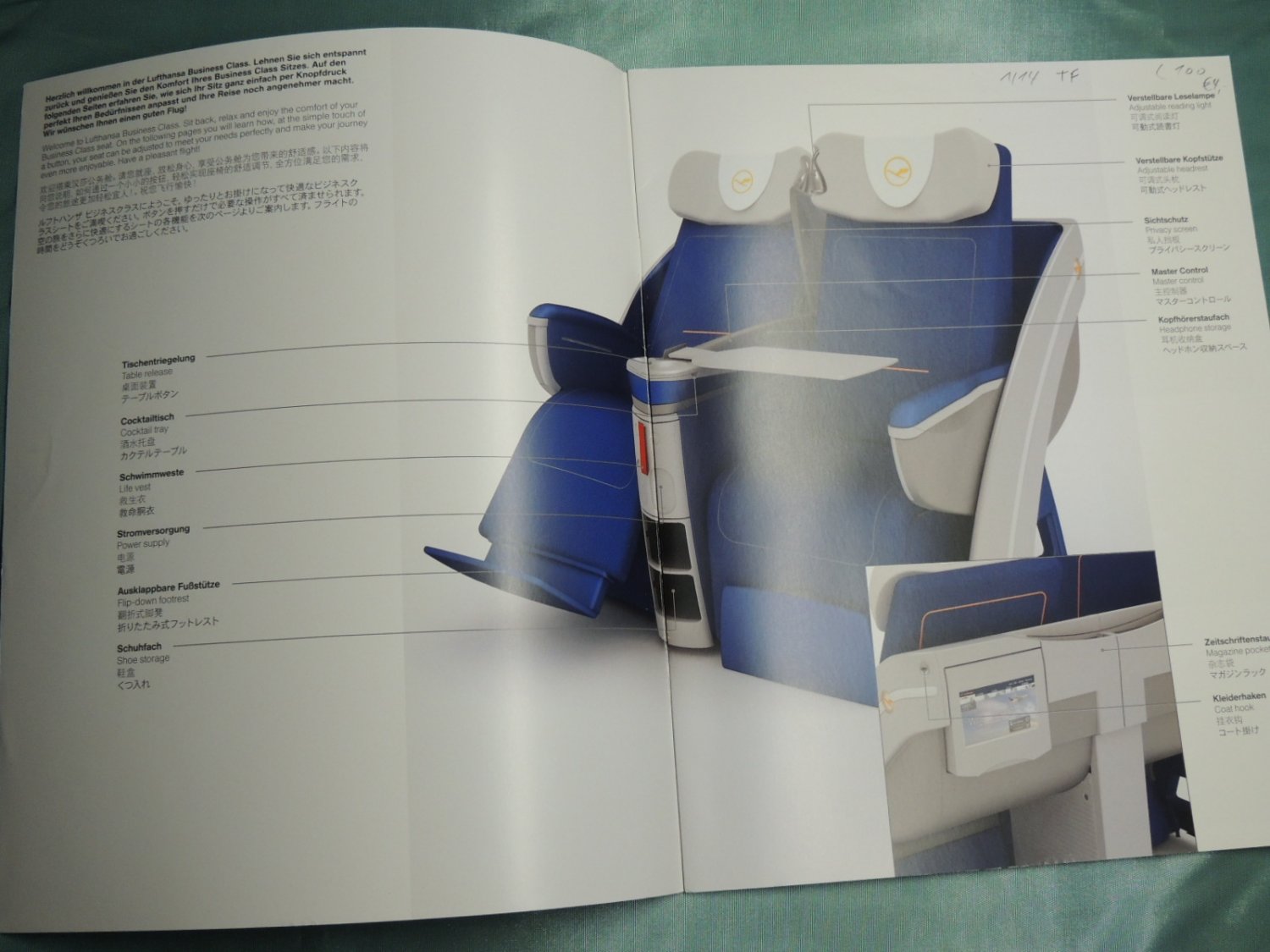 Lufthansa Business Class Ihr Sitz Your Seat Lufthansa Buch Erstausgabe Kaufen A02lbebn01zzr