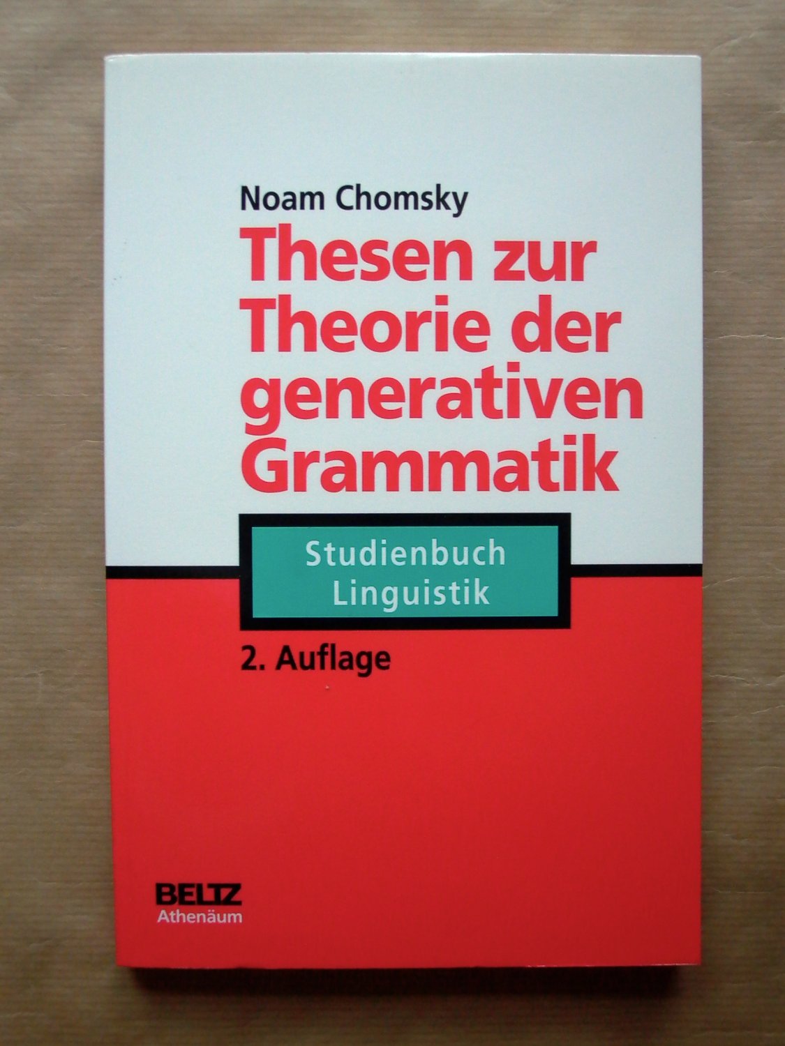 Vask vinduer vigtig Hus ISBN 389547066X "Thesen zur Theorie der generativen Grammatik" – gebraucht,  antiquarisch & neu kaufen