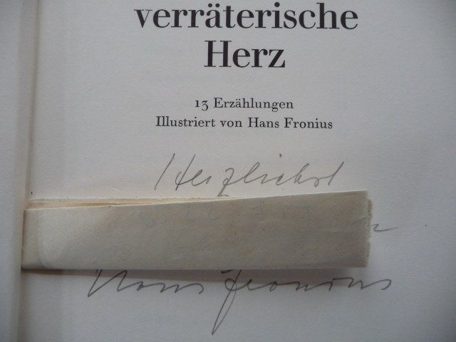 Das Verraterische Herz Poe Edgar Allan Buch Erstausgabe Kaufen A02kp0zq01zzt