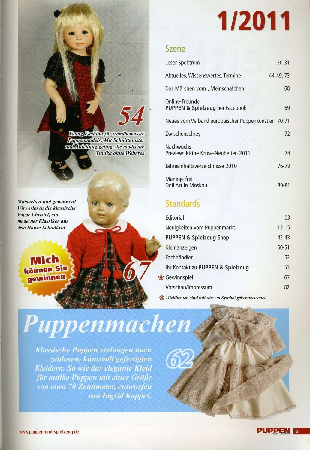 Puppen & Spielzeug Das Magazin für Puppenliebhaber und Sammler 2014 HEFTAUSWAHL! 
