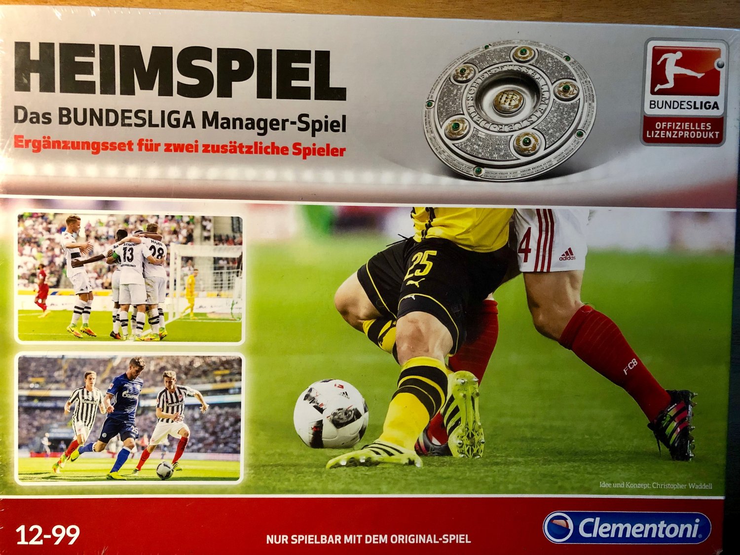 Clementoni Heimspiel Bundesliga Manager Gesellschafts Brett Spiel Fußball Game