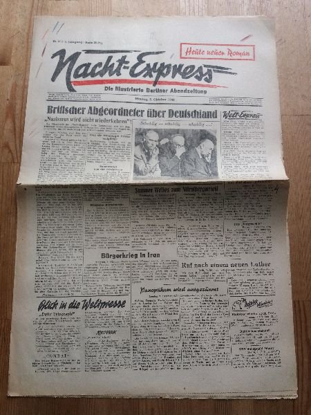 Zeitung Tageszeitung Nacht-Express Die Illustrierte …“ – Buch antiquarisch  kaufen – A02njh7e01ZZD