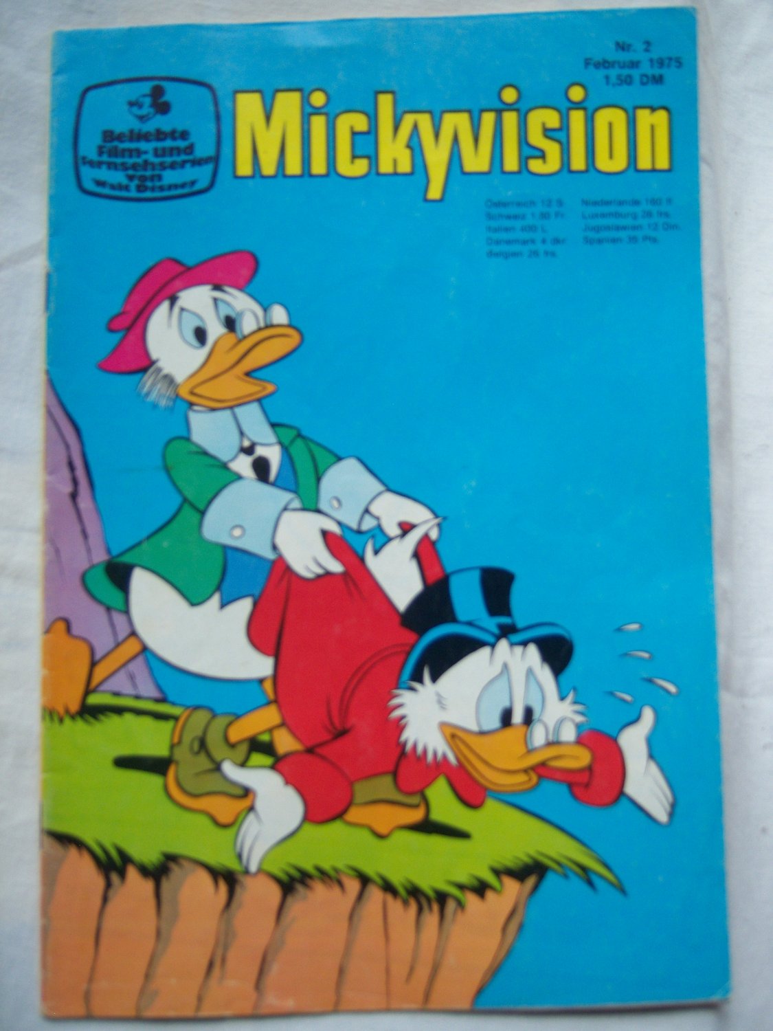 Ehapa Verlag Aufkleber Mickyvision 1986 Heft # 12 Zustand 2
