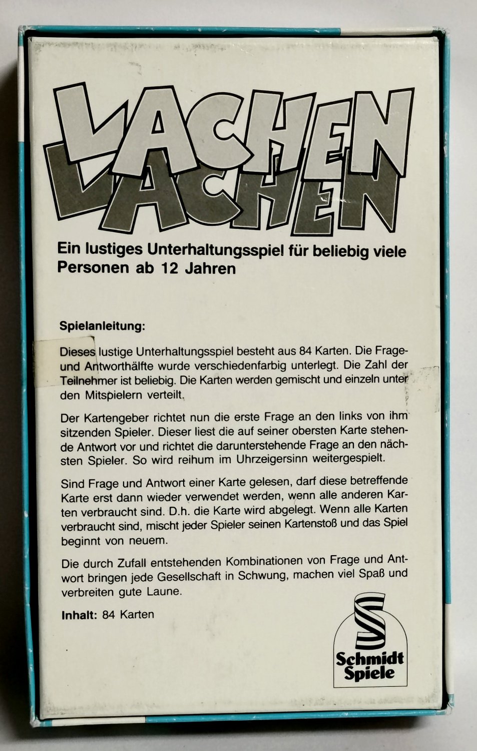 Lachen Lachen A4 Schmidt Spiele 03123 - ab 12 Jahren - für