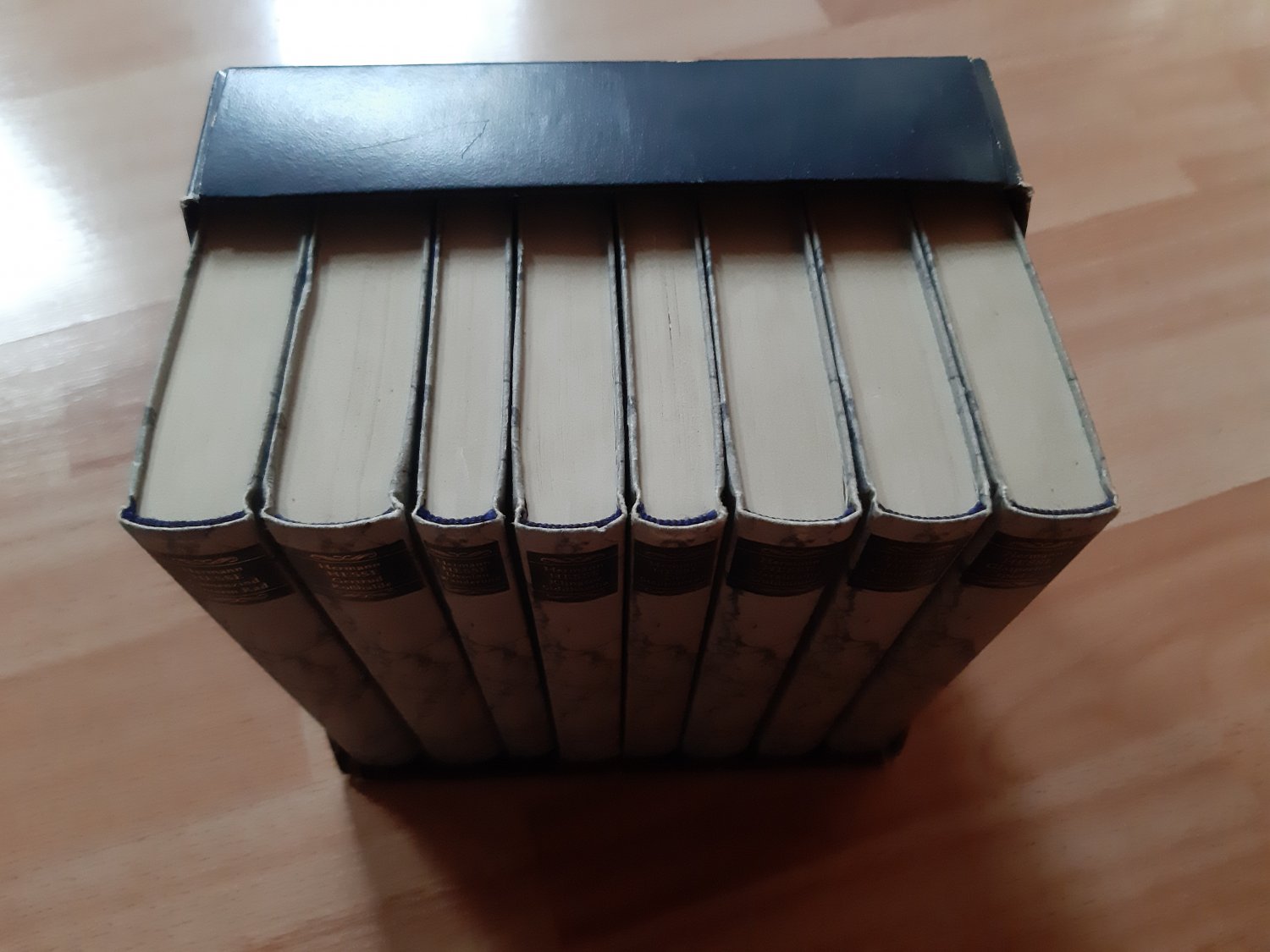 中古本　『 hermannhesse Jubilaumsausgabe ( ヘルマン・ヘッセ記念版　小判8冊セット）』ドイツ語 : Hermann Hesse die Romane und die Grossen Erzahlungen